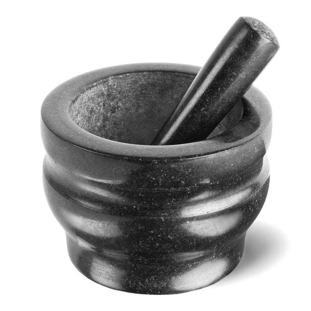 Cole & Mason Granite Pestle & Mortar: Black 14cm